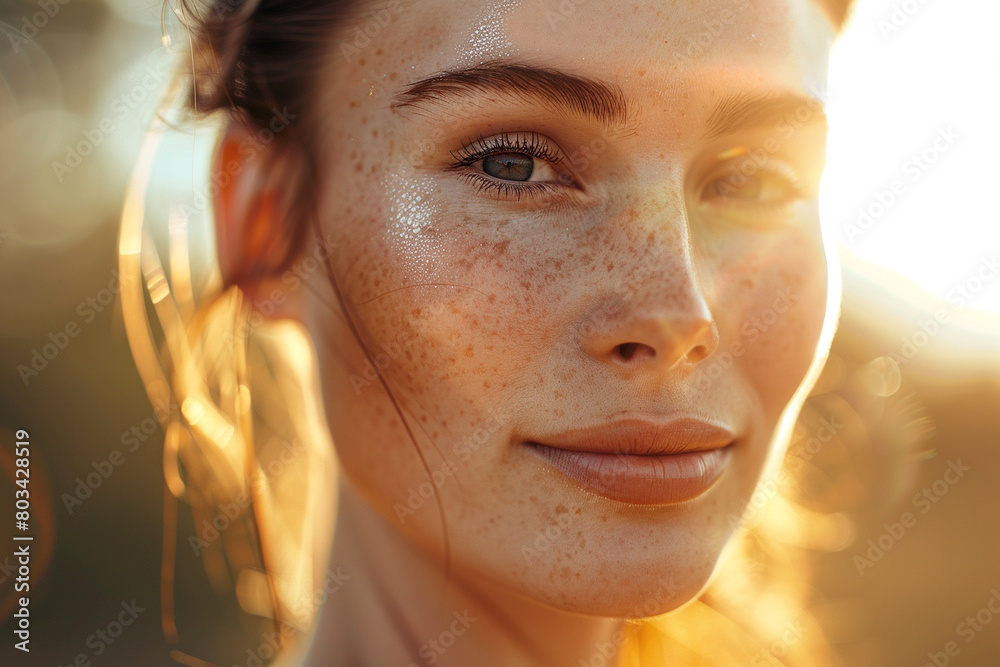 portrait of a beautiful young woman, skin care concept portrait of a beautiful young woman, skin care concept