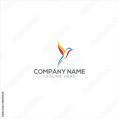 Free Download line art colibri logo humming bird vector, label, badge, illustration design
 - GFXLoad