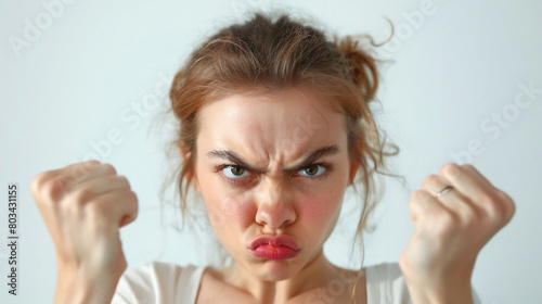 Woman Showing Anger
