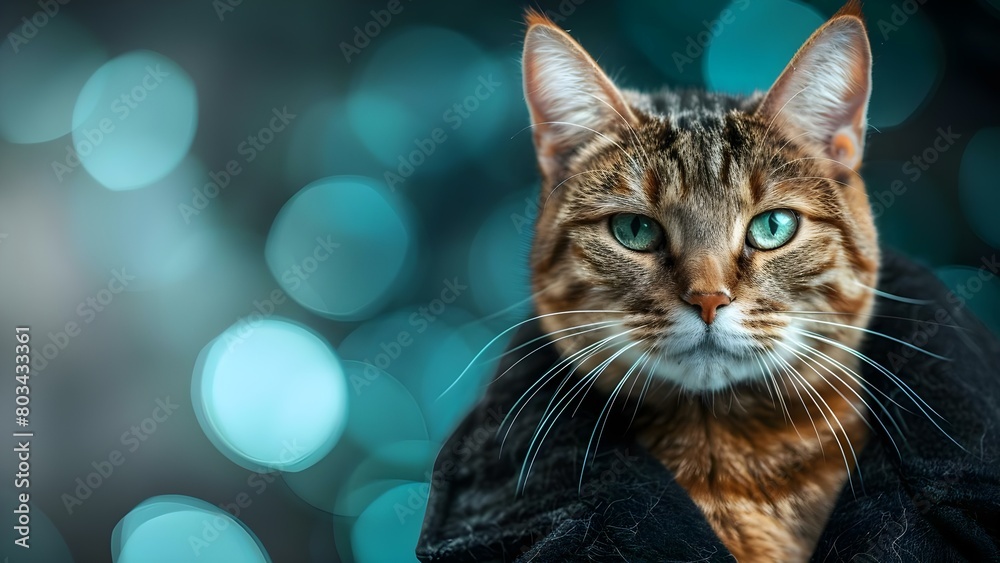 Fashionable Photo Shoot of a Colorpoint Shorthair Cat in Streetwear Attire. Concept Cat Fashion, Streetwear, Colorpoint Shorthair, Pet Photography, Trendy Looks