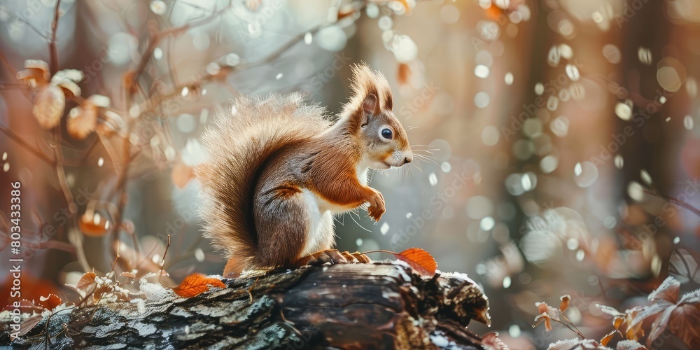 A very nice squirrel (Sciurus vulgaris) in the forest, animal theme. A very nice squirrel (Sciurus vulgaris) in the forest, animal theme.