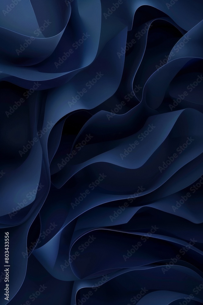 Abstract Blue Background With Wavy Lines Abstract Blue Background With Wavy Lines