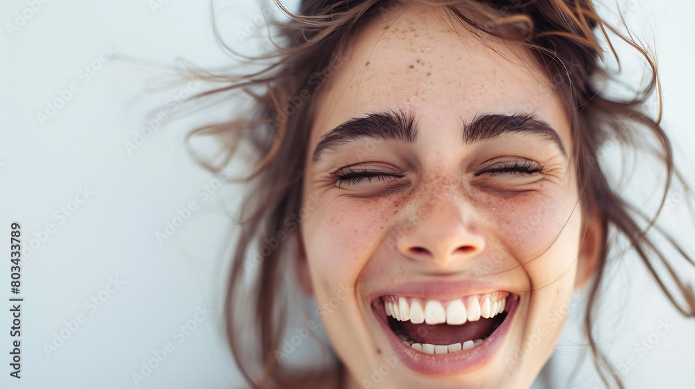 Woman Expressing Joy
