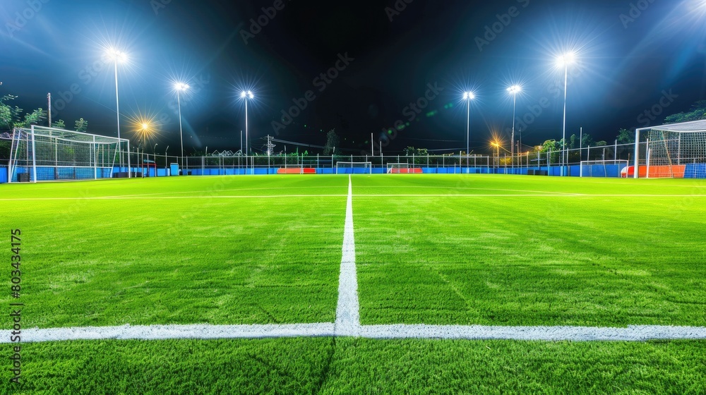 Midnight Magic: Soccer Field Illuminated