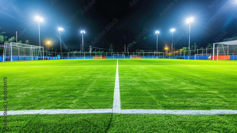 Midnight Magic: Soccer Field Illuminated Midnight Magic: Soccer Field Illuminated
