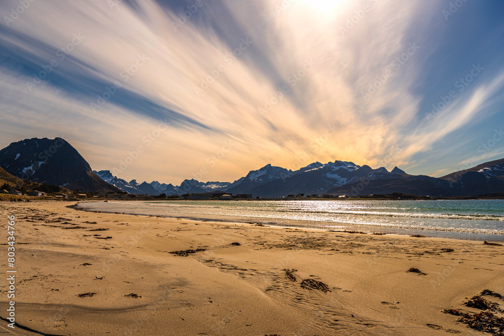 landscape inside the Lofoten Islands, Norway landscape inside the Lofoten Islands, Norway