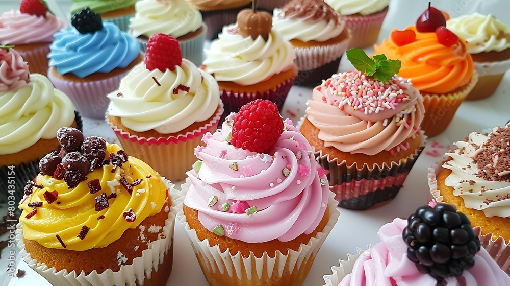 Cup cakes beautiful view full view Cup cakes beautiful view full view
