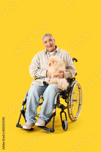 Senior woman in wheelchair ...