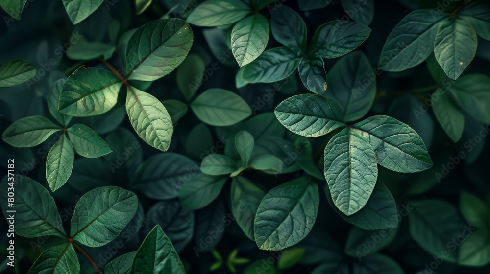 Abstract Dark Green Foliage Background Abstract Dark Green Foliage Background