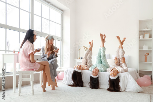 Young women doing skincare ...