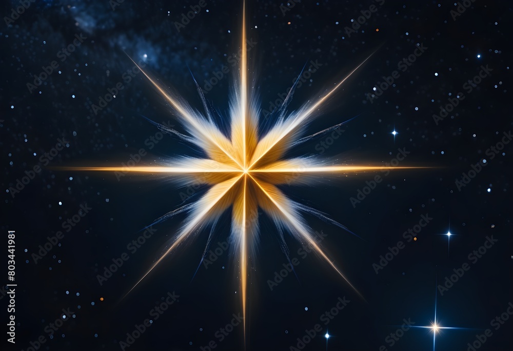 Dazzling Starlight Illuminates the Night Sky:
A Single Star Shines Brightly in the Milky Way Galaxy Dazzling Starlight Illuminates the Night Sky:
A Single Star Shines Brightly in the Milky Way Galaxy