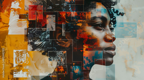 A collage representing diverse viewpoints and perspectives on an issue, encouraging empathy and understanding towards differing opinions and experiences.