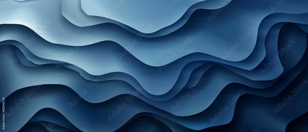Fototapeta premium Modern blue abstract background with shadow layered element Vector illustration design for presentation, banner, cover, web, flyer, card, poster, wallpaper, texture, slide, magazine, and powerpoint