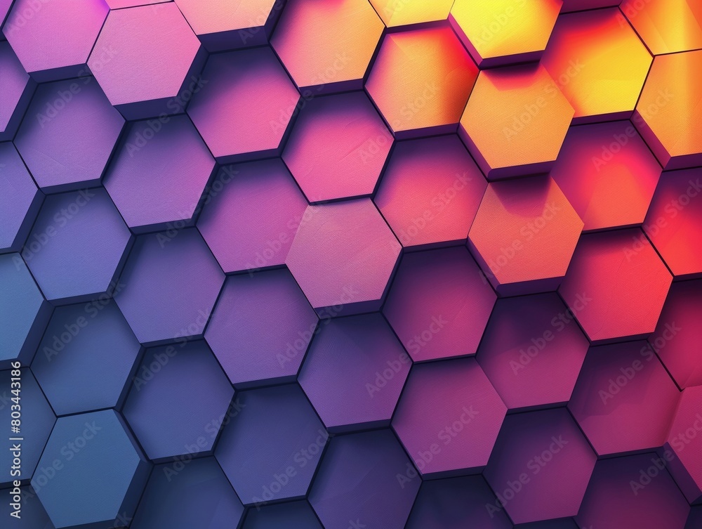 Dynamic trendy simple color gradient abstract background with hexagon texture effects Vector Illustration , close up Dynamic trendy simple color gradient abstract background with hexagon texture effects Vector Illustration , close up