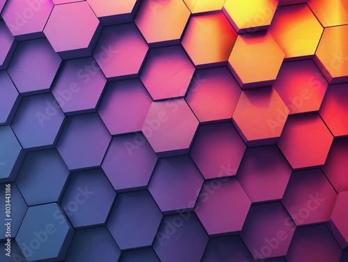 Dynamic trendy simple color gradient abstract background with hexagon texture effects Vector Illustration , close up