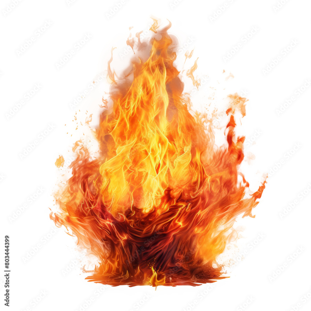 Explosive Fire Burst with Intense Flames Explosive Fire Burst with Intense Flames
