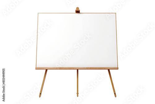 Wood Framed Whiteboard on Minimalist Stand