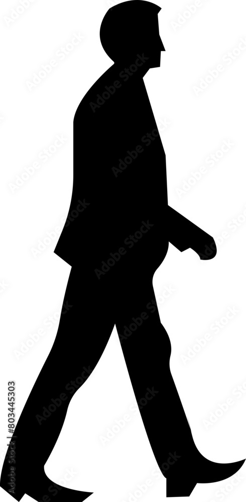 Silhouettes of male standing for working, filled icon business employee black vector flat. The concept of office man worker director and subordinates isolated on transparent background.