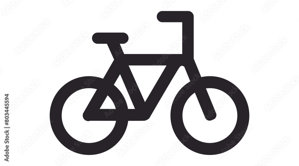 Bike Icon. Vector isolated black and white editable icon. Bike Icon. Vector isolated black and white editable icon.