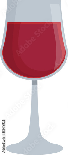 Bar non alcohol wine glass icon cartoon vector. Drinks products. Container vine