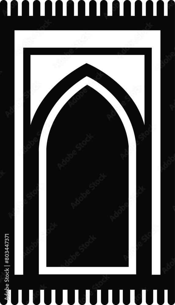 Prayer rug with floral Arabic Floral Arch. Traditional Islamic Background. Black color flat Design Icon Prayer Mat related to Eid symbol . Collection use for ramada, app and website. Prayer rug with floral Arabic Floral Arch. Traditional Islamic Background. Black color flat Design Icon Prayer Mat related to Eid symbol . Collection use for ramada, app and website.