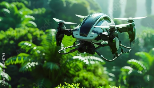 The future of transportation is here. The new drone can fly you anywhere you want to go, and it's emissions-free. photo