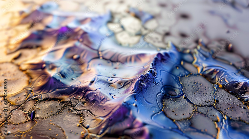 Macro shot of oil paint on water surface. Abstract background. Macro shot of oil paint on water surface. Abstract background.