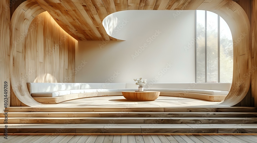 Classic Wooden Table and Creative Design Space Classic Wooden Table and Creative Design Space
