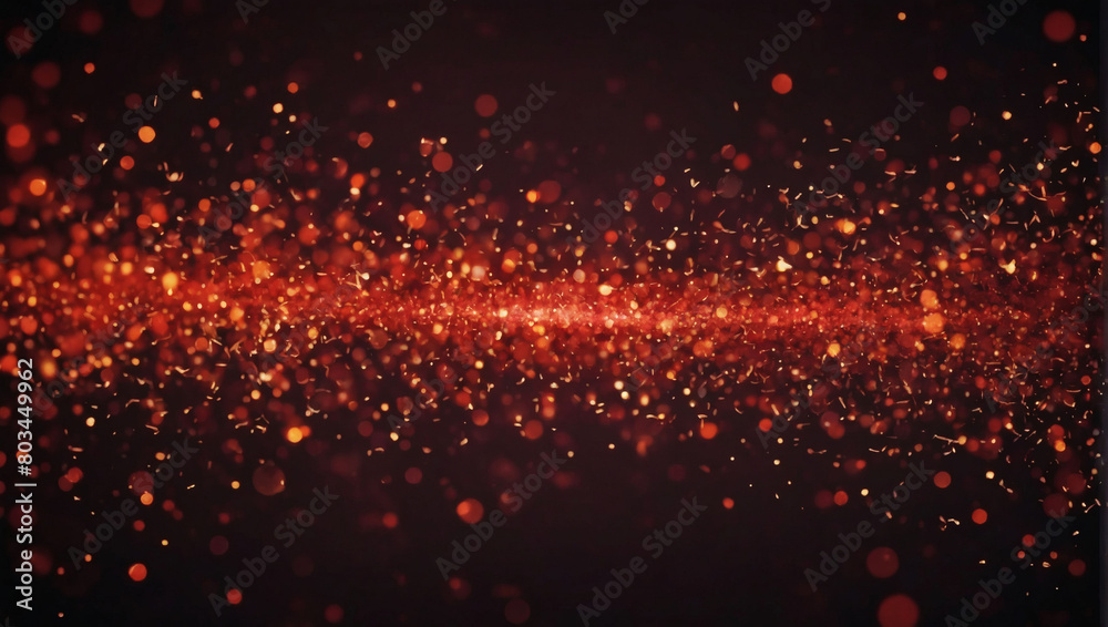 Red Technology Particle Abstract Background