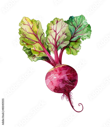 beet root watercolor digital painting good quality