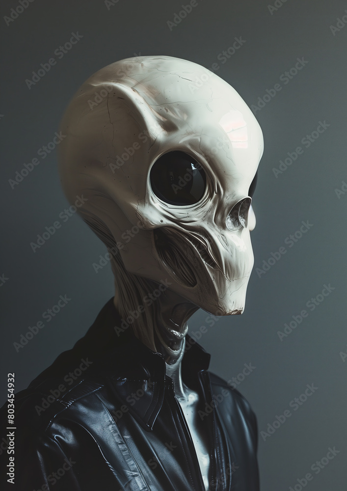 portrait of alien, horror art portrait of alien, horror art