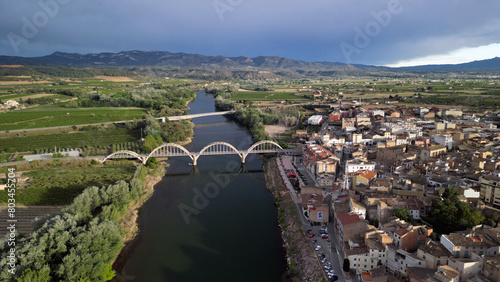Mora de Ebro-Rio Ebro-Ribera de Ebro-Tarragona-España photo