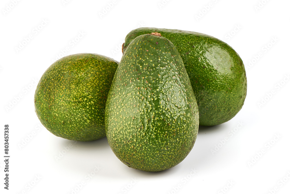Avocado, isolated on white background.