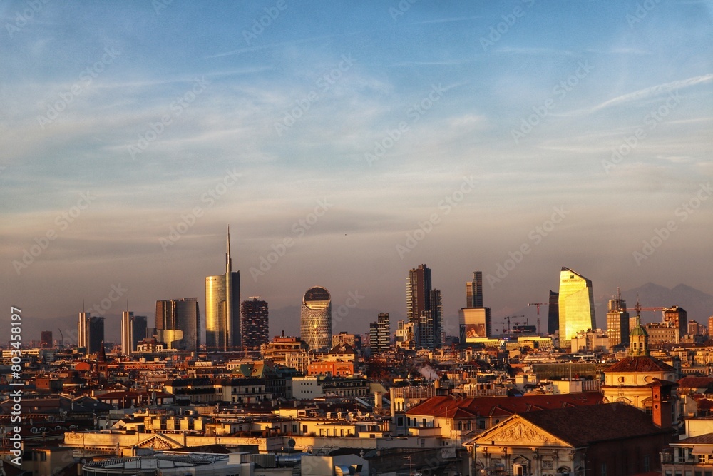 country skyline at sunset