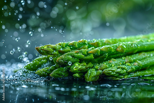 Refreshing Green Asparagus photo