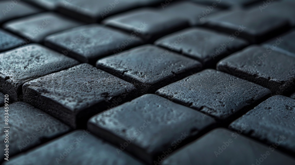 A close up of a bunch of black rocks that are all the same, AI A close up of a bunch of black rocks that are all the same, AI