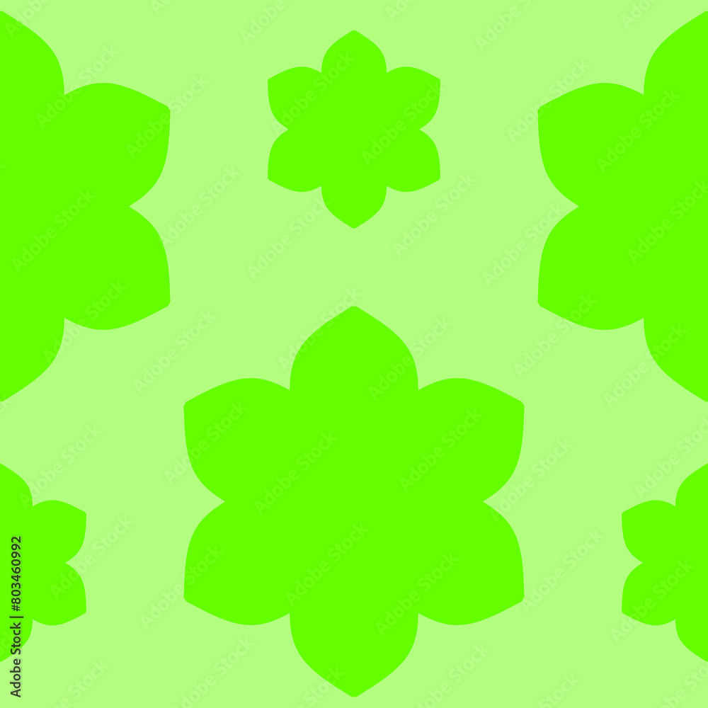 Fototapeta premium green flower pattern