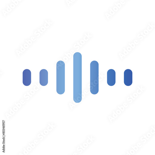 modern sound wave logo premium template