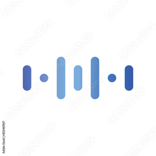modern sound wave logo premium template