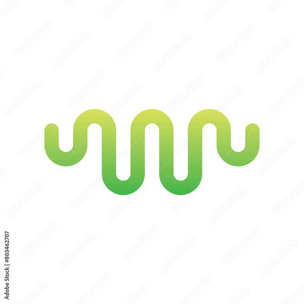 Obraz premium modern sound wave logo premium template