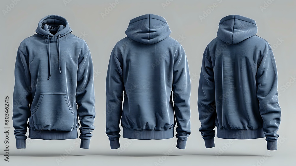 Uncluttered Background Royal Blue Hoodie Display Uncluttered Background Royal Blue Hoodie Display