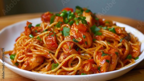 Traditional Hot Spaghetti Chicken