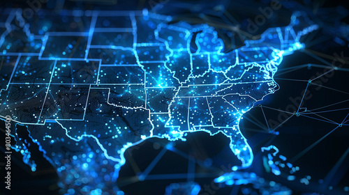 holographic map of the united states