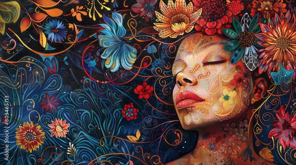 Fototapeta premium Celebrate creativity: world art day, a global tribute to diverse expressions of creativity, uniting cultures and inspiring imagination across borders and boundaries.