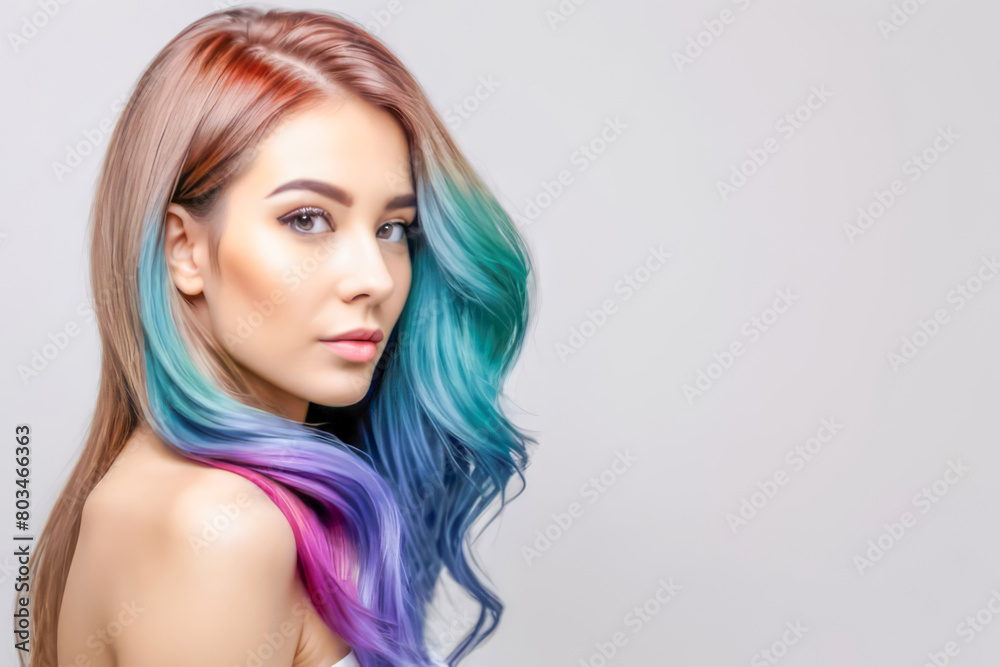 Fototapeta premium salon hair styling and coloring concepts 