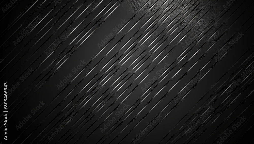 Black background with diagonal thin lines of light Simple and elegant design for corporate presentation Generative AI
