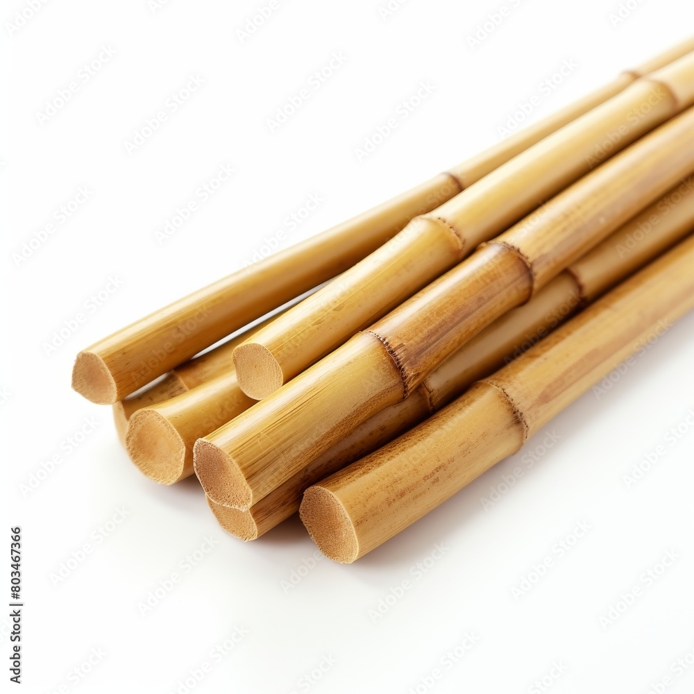 Pile of Bamboo Sticks on White Surface Pile of Bamboo Sticks on White Surface