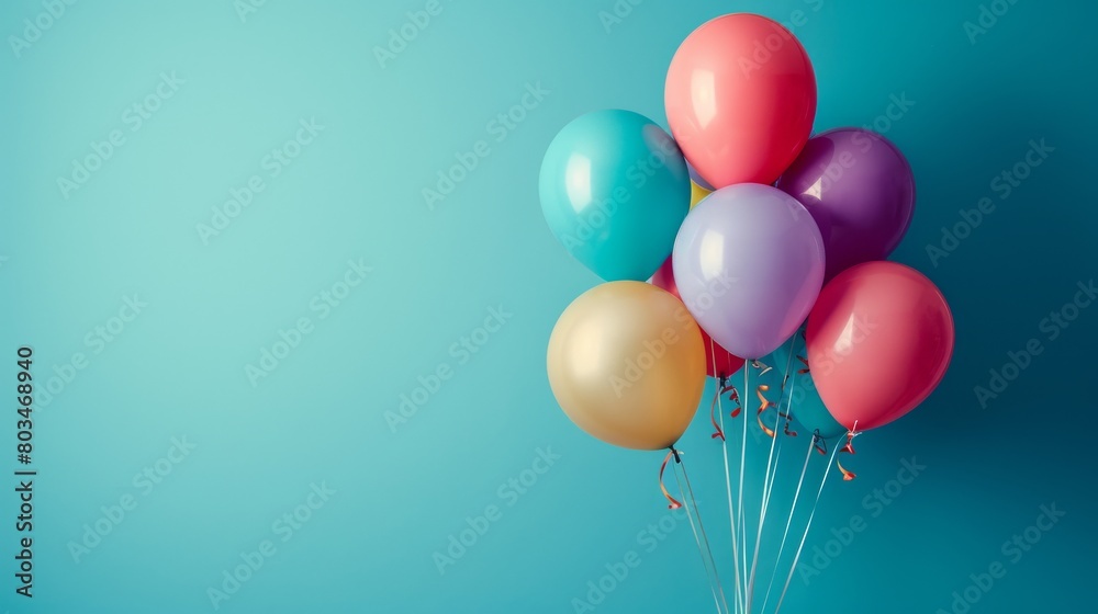 Colorful Balloons Floating in the Air Colorful Balloons Floating in the Air