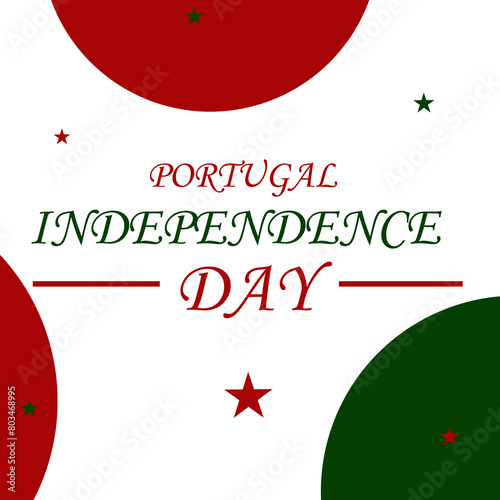 Portugal Independence Day. Happy national holiday of freedom. portugal flag. South-East Asian country. Patriotic design