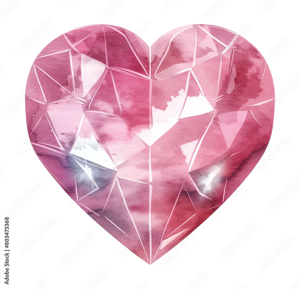 love diamond watercolor digital painting good quality